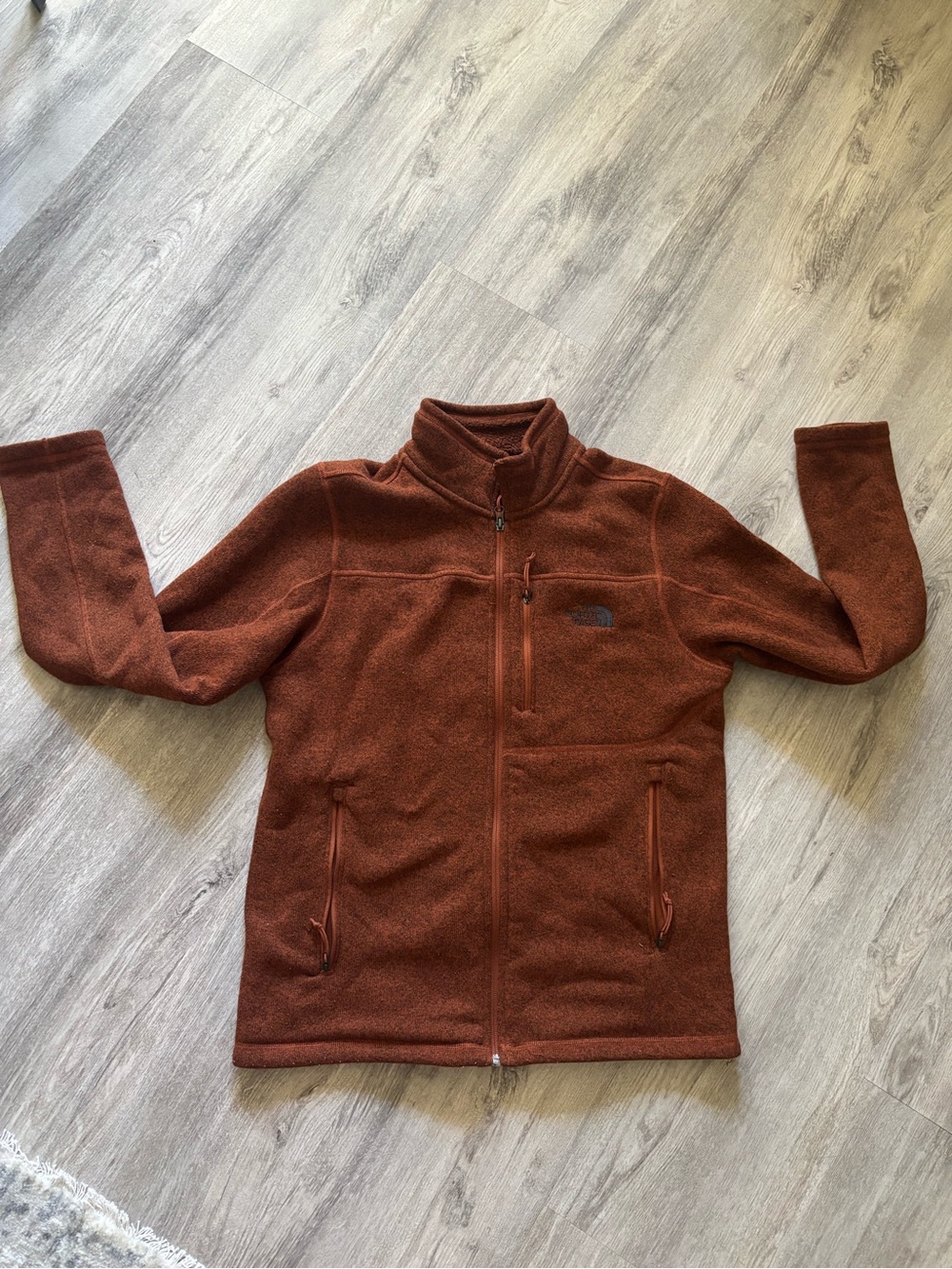 The North Face Men's Rust Fleece Zip Jacket